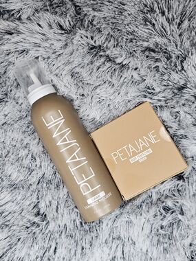 Petajane Dark Tanning Mousse 7oz - Body Perfecting Brush Pack Of 2